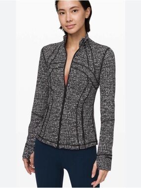 lululemon Women’s Black & White Define Patterned Jacket.